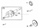 Crank Cam Diagram and Parts List for 090202-0104-01  Briggs and Stratton Engine